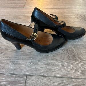 Söfft Sienna Mary Jane, Black Leather Pumps SZ 8M